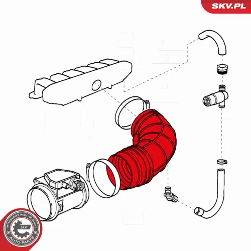 Ansaugschlauch, Luftfilter ESEN SKV 24SKV435 Bild Ansaugschlauch, Luftfilter ESEN SKV 24SKV435