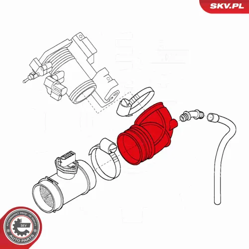 Ansaugschlauch, Luftfilter vorne ESEN SKV 24SKV438 Bild Ansaugschlauch, Luftfilter vorne ESEN SKV 24SKV438