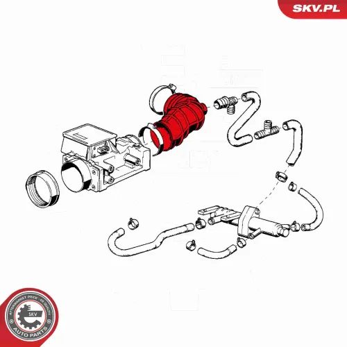 Ansaugschlauch, Luftfilter ESEN SKV 24SKV443 Bild Ansaugschlauch, Luftfilter ESEN SKV 24SKV443