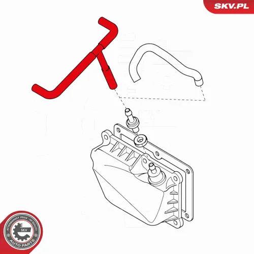 Ansaugschlauch, Luftfilter vorne links ESEN SKV 24SKV448 Bild Ansaugschlauch, Luftfilter vorne links ESEN SKV 24SKV448