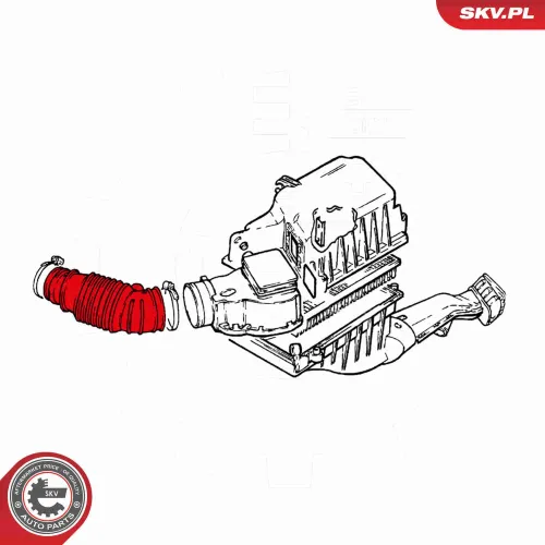 Ansaugschlauch, Luftfilter ESEN SKV 24SKV456 Bild Ansaugschlauch, Luftfilter ESEN SKV 24SKV456