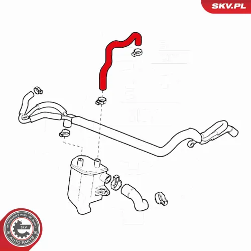 Schlauch, Kurbelgehäuseentlüftung ESEN SKV 24SKV458 Bild Schlauch, Kurbelgehäuseentlüftung ESEN SKV 24SKV458