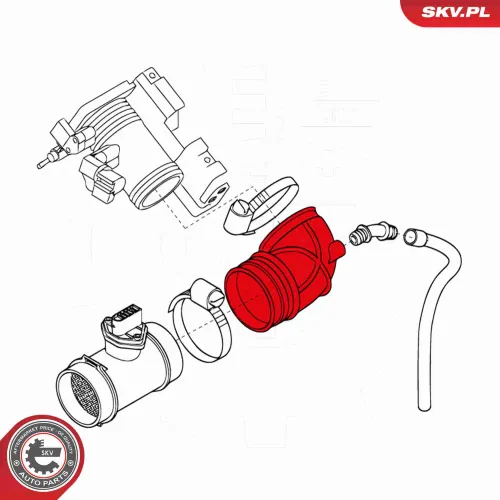 Ansaugschlauch, Luftfilter ESEN SKV 24SKV472 Bild Ansaugschlauch, Luftfilter ESEN SKV 24SKV472