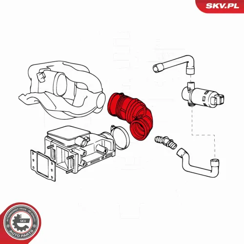 Ansaugschlauch, Luftfilter ESEN SKV 24SKV473 Bild Ansaugschlauch, Luftfilter ESEN SKV 24SKV473