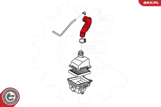 Ansaugschlauch, Luftfilter ESEN SKV 24SKV482 Bild Ansaugschlauch, Luftfilter ESEN SKV 24SKV482