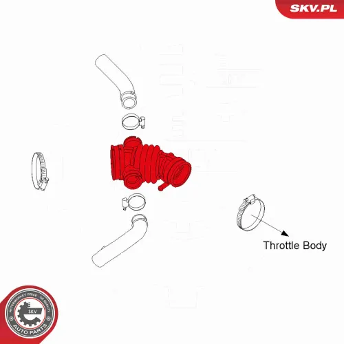 Ansaugschlauch, Luftfilter ESEN SKV 24SKV483 Bild Ansaugschlauch, Luftfilter ESEN SKV 24SKV483