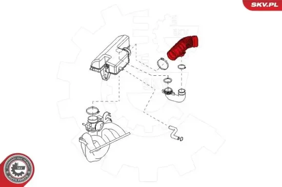 Ansaugschlauch, Luftfilter ESEN SKV 24SKV488 Bild Ansaugschlauch, Luftfilter ESEN SKV 24SKV488