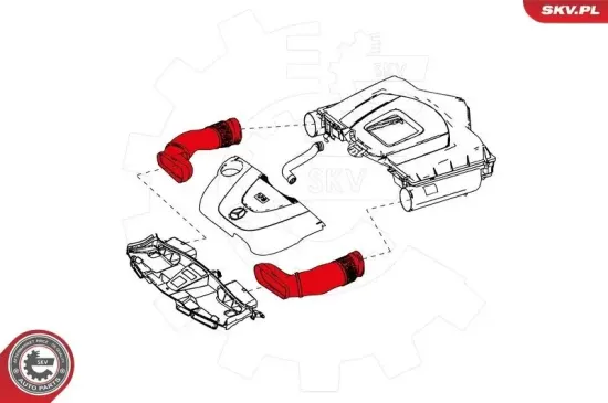 Ansaugschlauch, Luftfilter ESEN SKV 24SKV495 Bild Ansaugschlauch, Luftfilter ESEN SKV 24SKV495