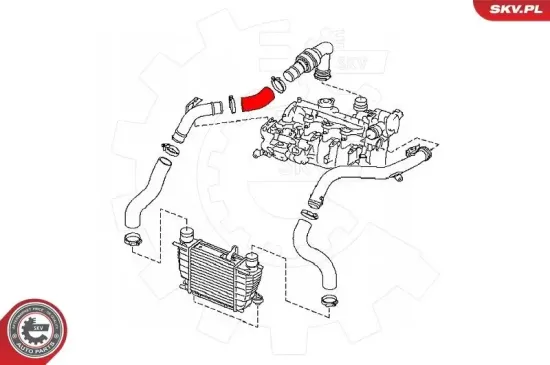 Ladeluftschlauch ESEN SKV 24SKV527 Bild Ladeluftschlauch ESEN SKV 24SKV527