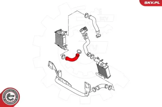 Ladeluftschlauch rechts unten ESEN SKV 24SKV536 Bild Ladeluftschlauch rechts unten ESEN SKV 24SKV536