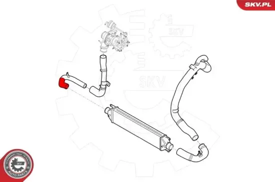 Ladeluftschlauch ESEN SKV 24SKV582 Bild Ladeluftschlauch ESEN SKV 24SKV582
