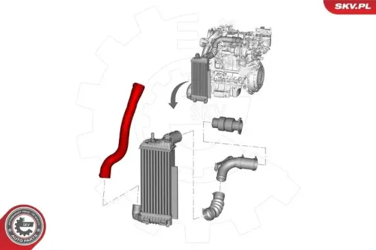 Ladeluftschlauch ESEN SKV 24SKV590 Bild Ladeluftschlauch ESEN SKV 24SKV590