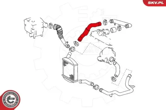Ladeluftschlauch ESEN SKV 24SKV601 Bild Ladeluftschlauch ESEN SKV 24SKV601