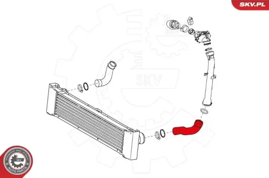Ladeluftschlauch vorne links ESEN SKV 24SKV602 Bild Ladeluftschlauch vorne links ESEN SKV 24SKV602