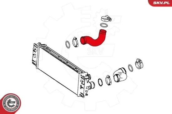 Ladeluftschlauch vorne rechts ESEN SKV 24SKV604 Bild Ladeluftschlauch vorne rechts ESEN SKV 24SKV604