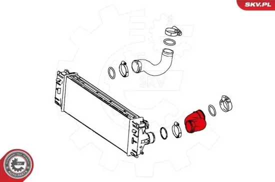 Ladeluftschlauch vorne links ESEN SKV 24SKV605 Bild Ladeluftschlauch vorne links ESEN SKV 24SKV605