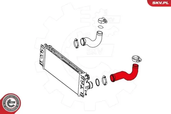 Ladeluftschlauch vorne links ESEN SKV 24SKV606 Bild Ladeluftschlauch vorne links ESEN SKV 24SKV606