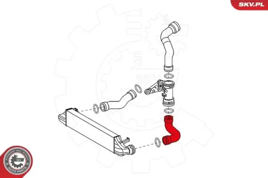 Ladeluftschlauch vorne links ESEN SKV 24SKV620 Bild Ladeluftschlauch vorne links ESEN SKV 24SKV620
