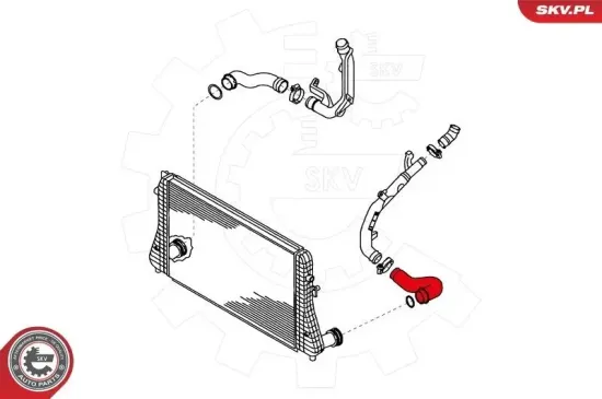 Ladeluftschlauch vorne links ESEN SKV 24SKV641 Bild Ladeluftschlauch vorne links ESEN SKV 24SKV641