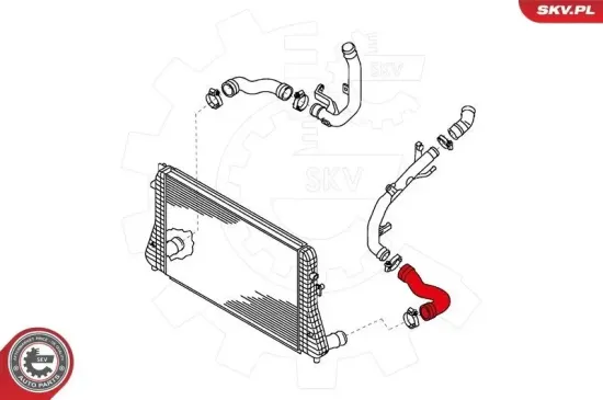 Ladeluftschlauch links Ladeluftkühler ESEN SKV 24SKV642 Bild Ladeluftschlauch links Ladeluftkühler ESEN SKV 24SKV642