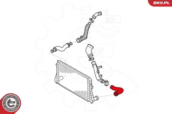 Ladeluftschlauch vorne links ESEN SKV 24SKV645 Bild Ladeluftschlauch vorne links ESEN SKV 24SKV645