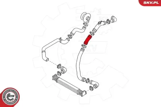 Ladeluftschlauch vorne links ESEN SKV 24SKV653 Bild Ladeluftschlauch vorne links ESEN SKV 24SKV653