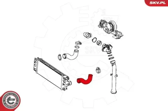 Ladeluftschlauch ESEN SKV 24SKV671 Bild Ladeluftschlauch ESEN SKV 24SKV671