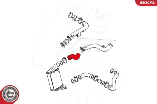 Ladeluftschlauch Mitte ESEN SKV 24SKV686 Bild Ladeluftschlauch Mitte ESEN SKV 24SKV686