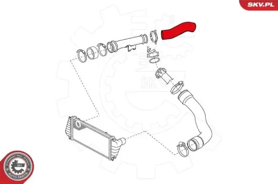 Ladeluftschlauch hinten rechts ESEN SKV 24SKV699 Bild Ladeluftschlauch hinten rechts ESEN SKV 24SKV699