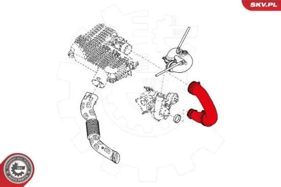 Ladeluftschlauch ESEN SKV 24SKV729 Bild Ladeluftschlauch ESEN SKV 24SKV729