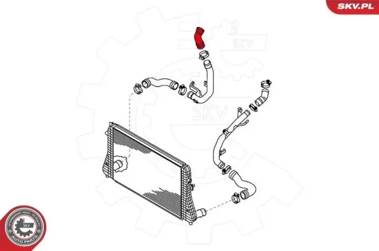 Ladeluftschlauch hinten rechts ESEN SKV 24SKV733 Bild Ladeluftschlauch hinten rechts ESEN SKV 24SKV733