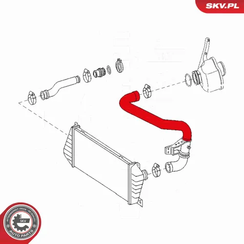 Ladeluftschlauch vorne links ESEN SKV 24SKV738 Bild Ladeluftschlauch vorne links ESEN SKV 24SKV738