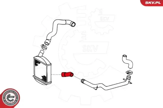 Ladeluftschlauch vorne rechts ESEN SKV 24SKV744 Bild Ladeluftschlauch vorne rechts ESEN SKV 24SKV744