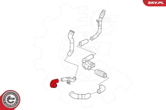 Ladeluftschlauch vorne rechts ESEN SKV 24SKV747 Bild Ladeluftschlauch vorne rechts ESEN SKV 24SKV747