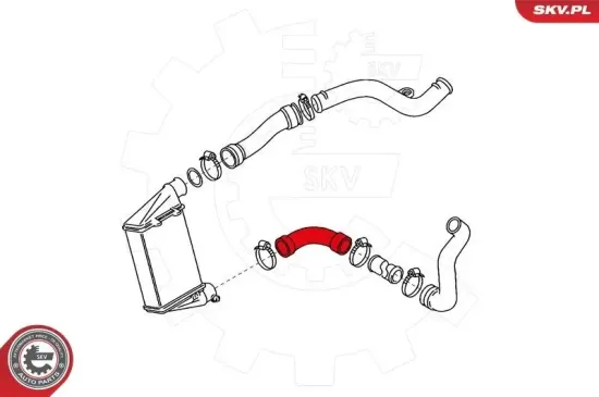 Ladeluftschlauch vorne links ESEN SKV 24SKV750 Bild Ladeluftschlauch vorne links ESEN SKV 24SKV750
