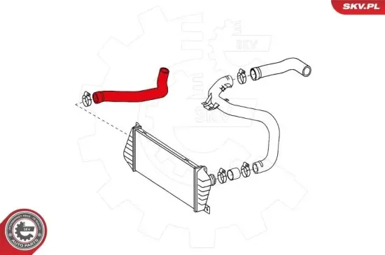 Ladeluftschlauch vorne rechts ESEN SKV 24SKV751 Bild Ladeluftschlauch vorne rechts ESEN SKV 24SKV751