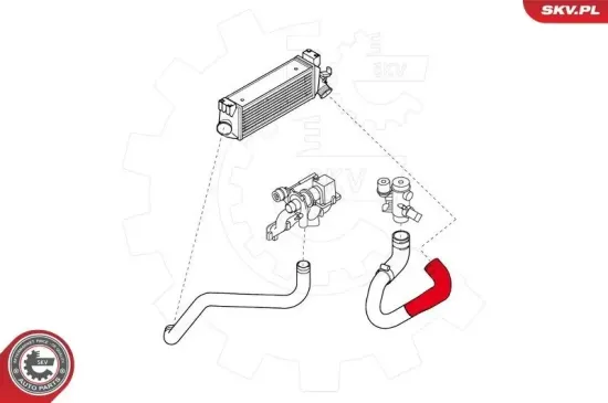 Ladeluftschlauch rechts ESEN SKV 24SKV778 Bild Ladeluftschlauch rechts ESEN SKV 24SKV778