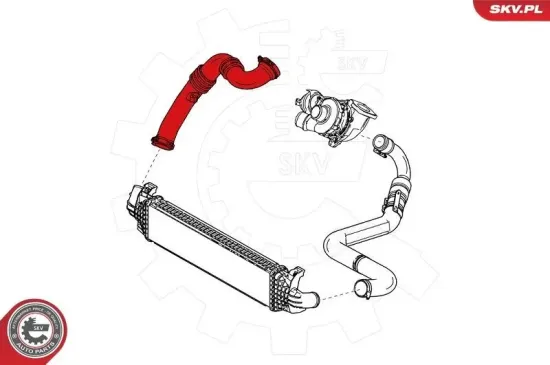 Ladeluftschlauch Vorderachse ESEN SKV 24SKV802 Bild Ladeluftschlauch Vorderachse ESEN SKV 24SKV802
