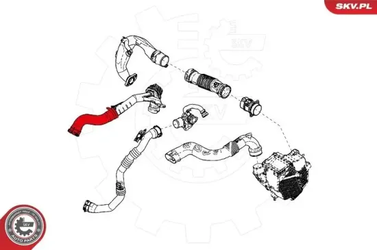 Ladeluftschlauch ESEN SKV 24SKV832 Bild Ladeluftschlauch ESEN SKV 24SKV832