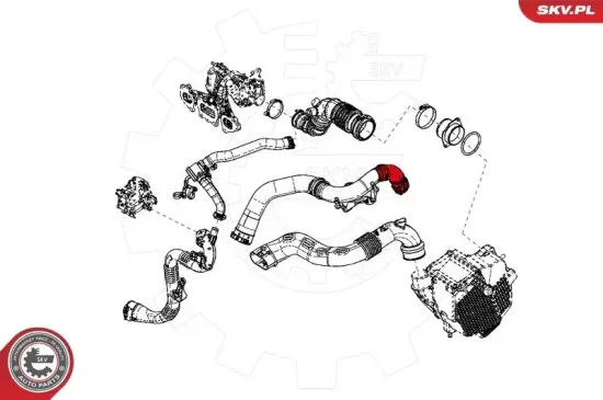 Ladeluftschlauch ESEN SKV 24SKV833 Bild Ladeluftschlauch ESEN SKV 24SKV833