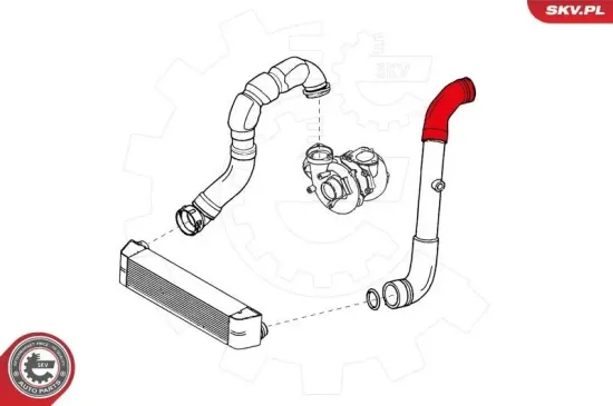 Ladeluftschlauch vorne links ESEN SKV 24SKV858 Bild Ladeluftschlauch vorne links ESEN SKV 24SKV858