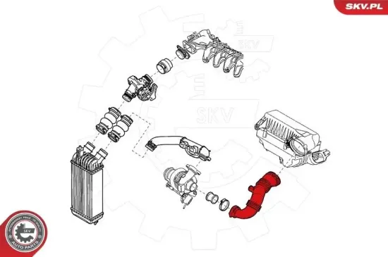 Ladeluftschlauch ESEN SKV 24SKV859 Bild Ladeluftschlauch ESEN SKV 24SKV859