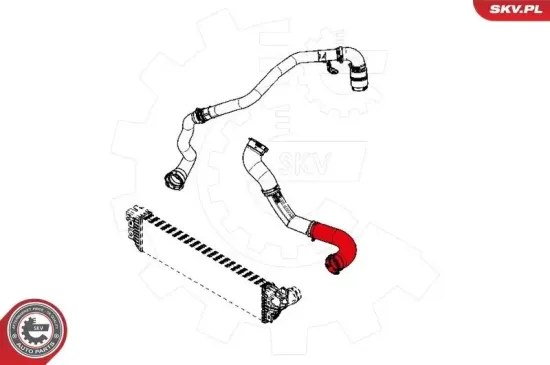Ladeluftschlauch ESEN SKV 24SKV863 Bild Ladeluftschlauch ESEN SKV 24SKV863