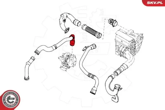 Ladeluftschlauch ESEN SKV 24SKV872 Bild Ladeluftschlauch ESEN SKV 24SKV872