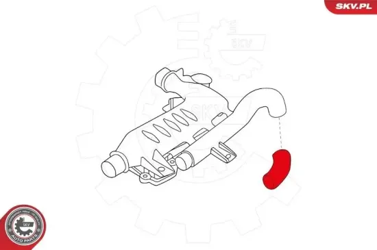 Ladeluftschlauch hinten links ESEN SKV 24SKV875 Bild Ladeluftschlauch hinten links ESEN SKV 24SKV875