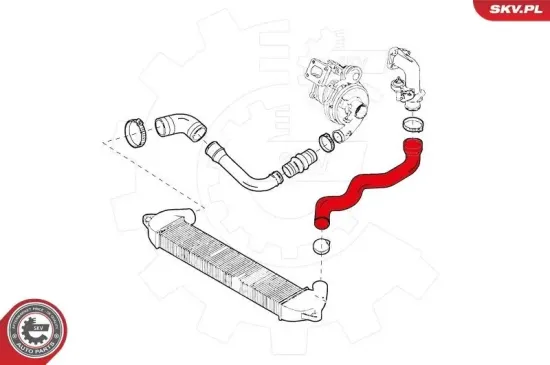 Ladeluftschlauch vorne links ESEN SKV 24SKV904 Bild Ladeluftschlauch vorne links ESEN SKV 24SKV904