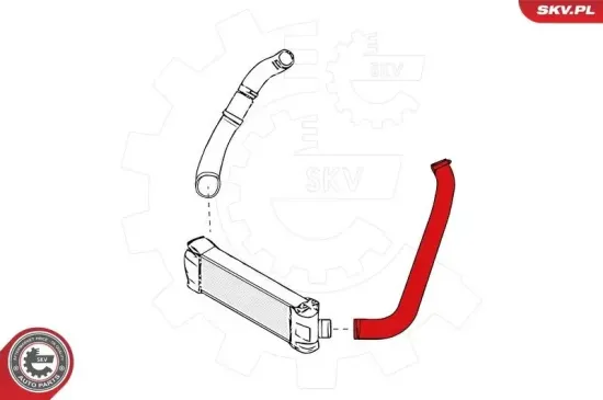 Ladeluftschlauch vorne links ESEN SKV 24SKV905 Bild Ladeluftschlauch vorne links ESEN SKV 24SKV905