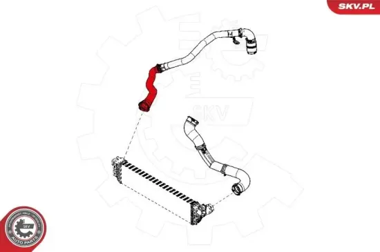 Ladeluftschlauch beifahrerseitig ESEN SKV 24SKV920 Bild Ladeluftschlauch beifahrerseitig ESEN SKV 24SKV920