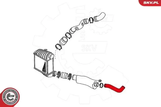 Ladeluftschlauch vorne links ESEN SKV 24SKV924 Bild Ladeluftschlauch vorne links ESEN SKV 24SKV924