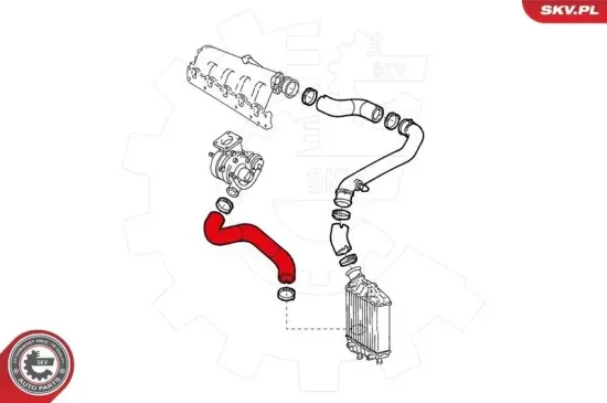 Ladeluftschlauch ESEN SKV 24SKV947 Bild Ladeluftschlauch ESEN SKV 24SKV947
